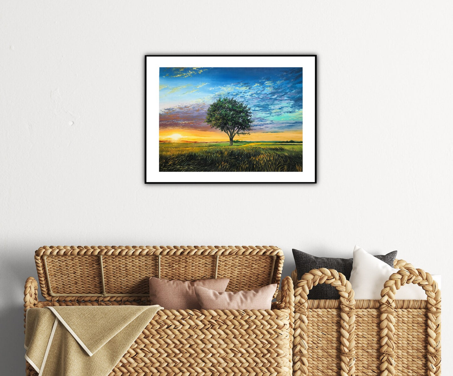 "Tree at sunset"