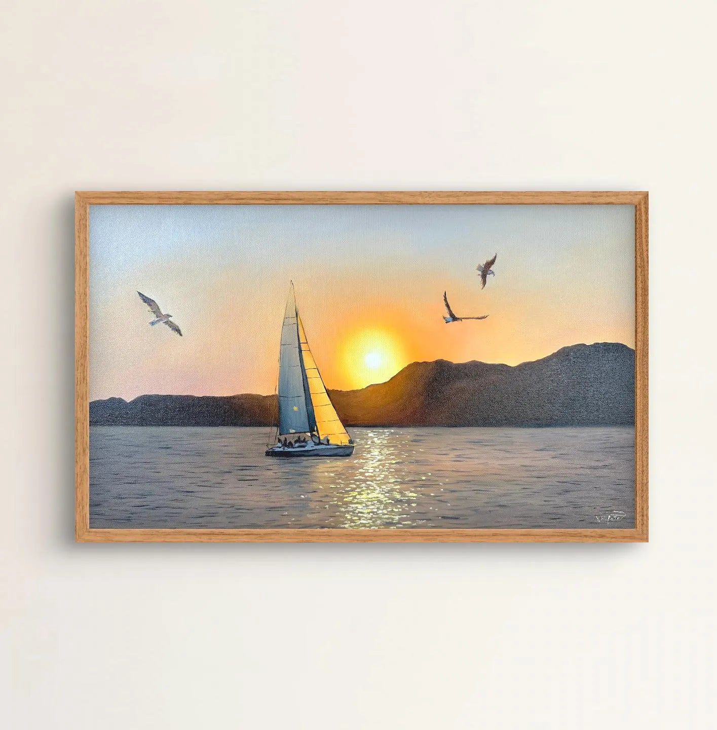 "Egyptian sunset over the Red Sea"