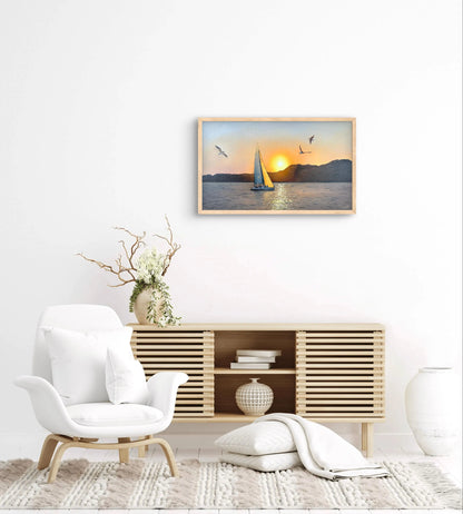 "Egyptian sunset over the Red Sea"