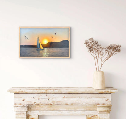 "Egyptian sunset over the Red Sea"