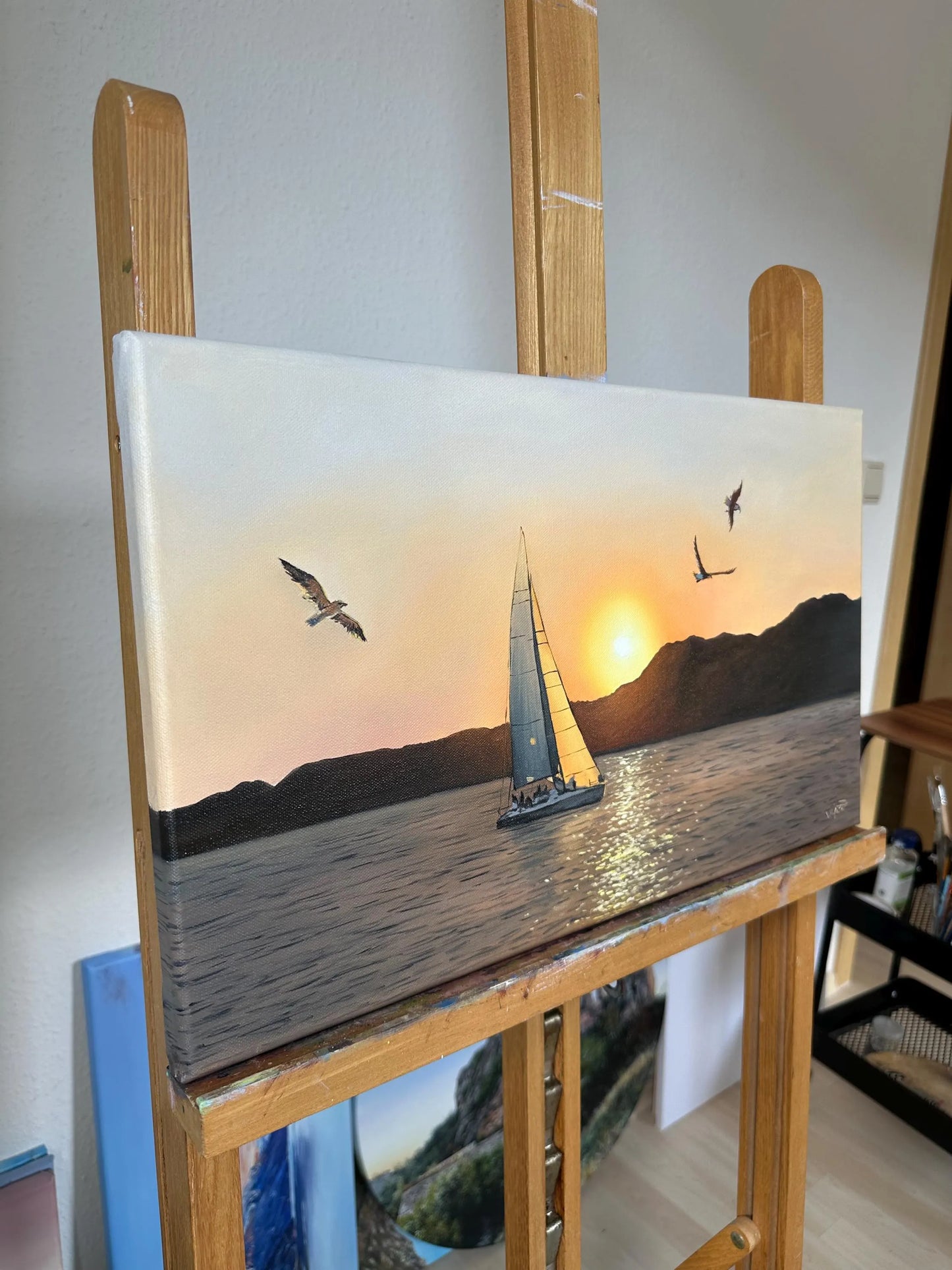 "Egyptian sunset over the Red Sea"