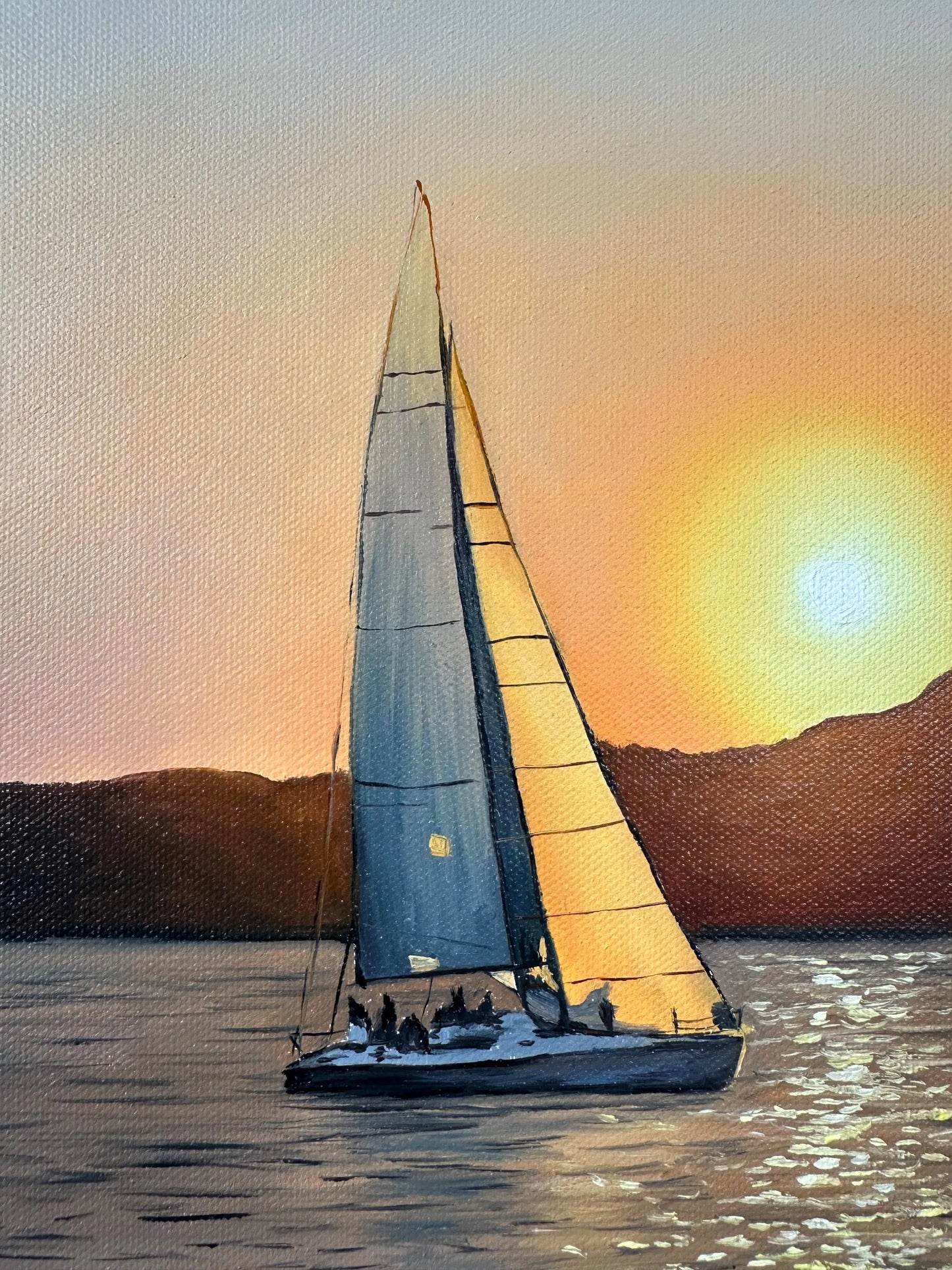 "Egyptian sunset over the Red Sea"